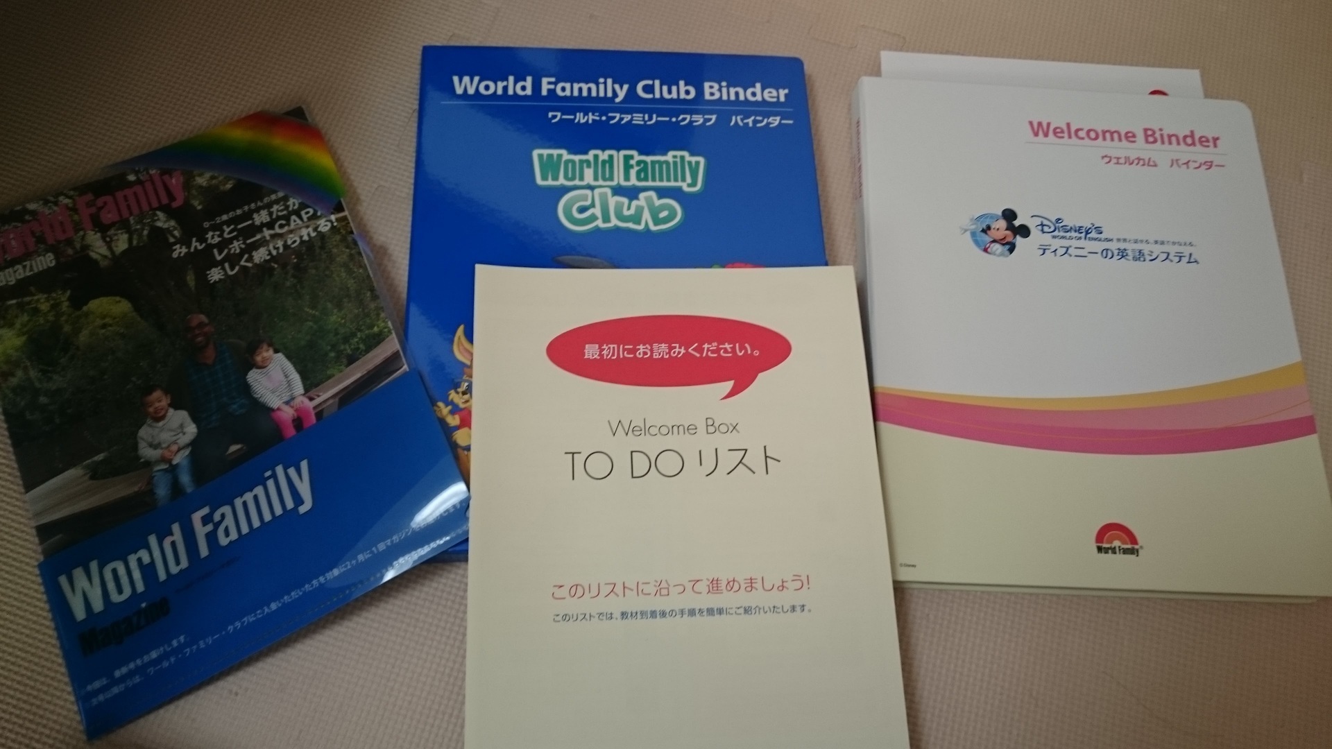 届いたらはじめにすること Dweとlucyと ディズニー英語システムで幼児英語教育